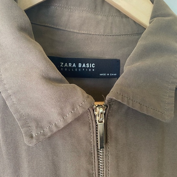 ZARA green military utility style jacket Sz M - Picture 8 of 15